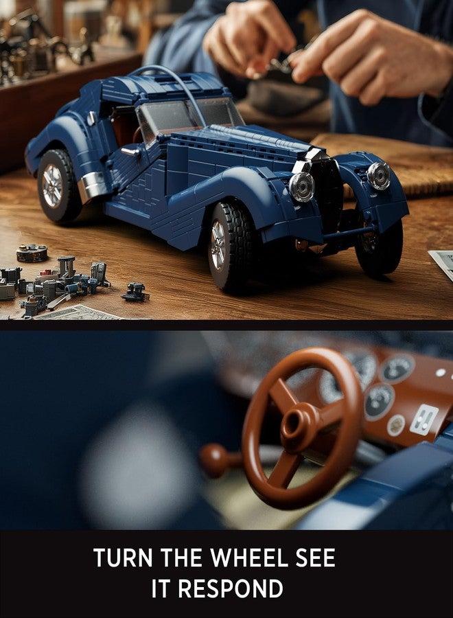 Nifeliz Atlantic Sports Car Building Set for Adults, 1:14 Scale Vintage Grand Tourer Model Set, Collectible Classic Vehicle Building Model Gift for Car Lovers (1,127 PCS, NF10320) - Image 4